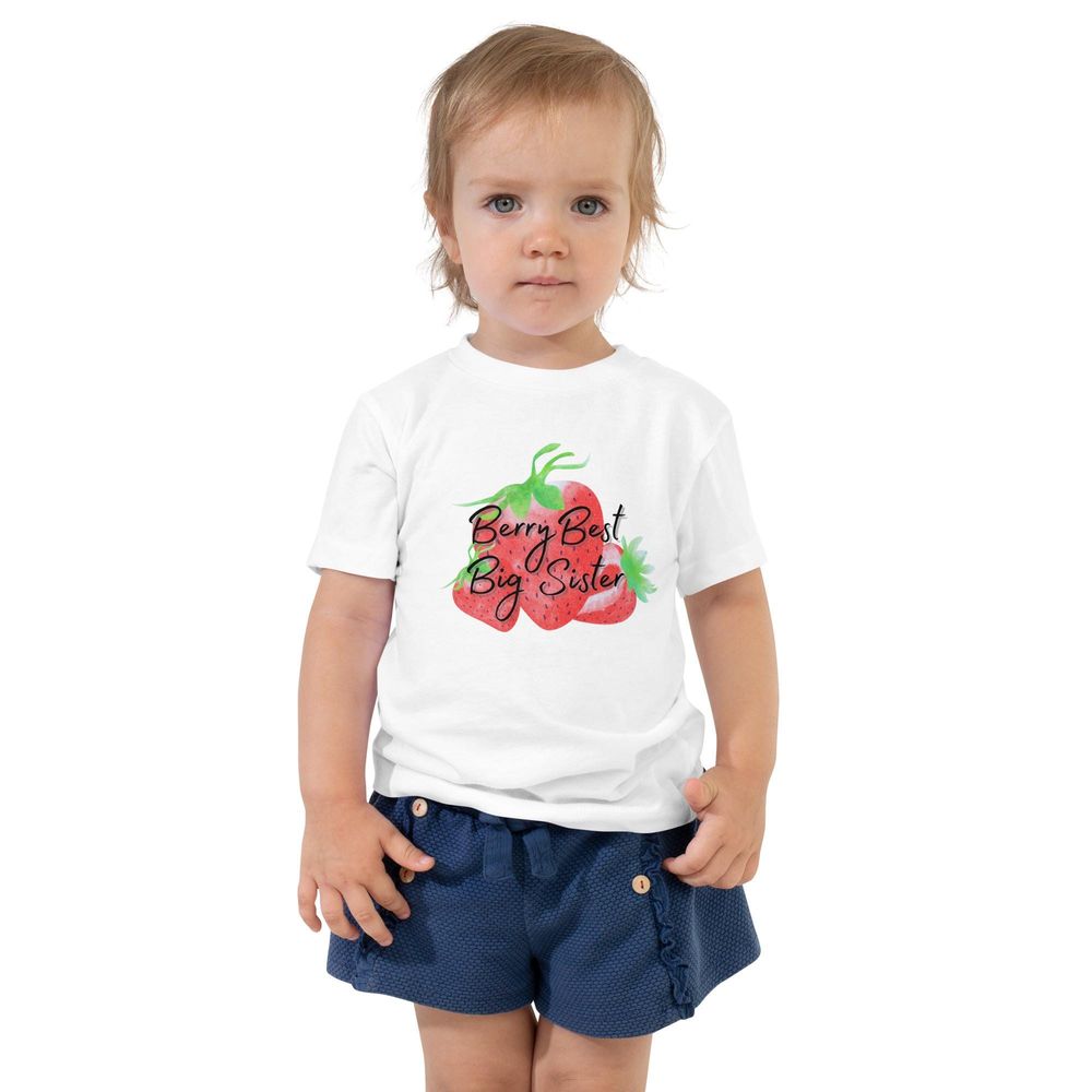 Sweet Berry Cute Toddler Tee | Strawberry Short Sleeve Shirt